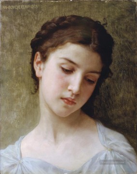  Bouguereau Malerei - Etude Tete de Jeune fille Realismus William Adolphe Bouguereau